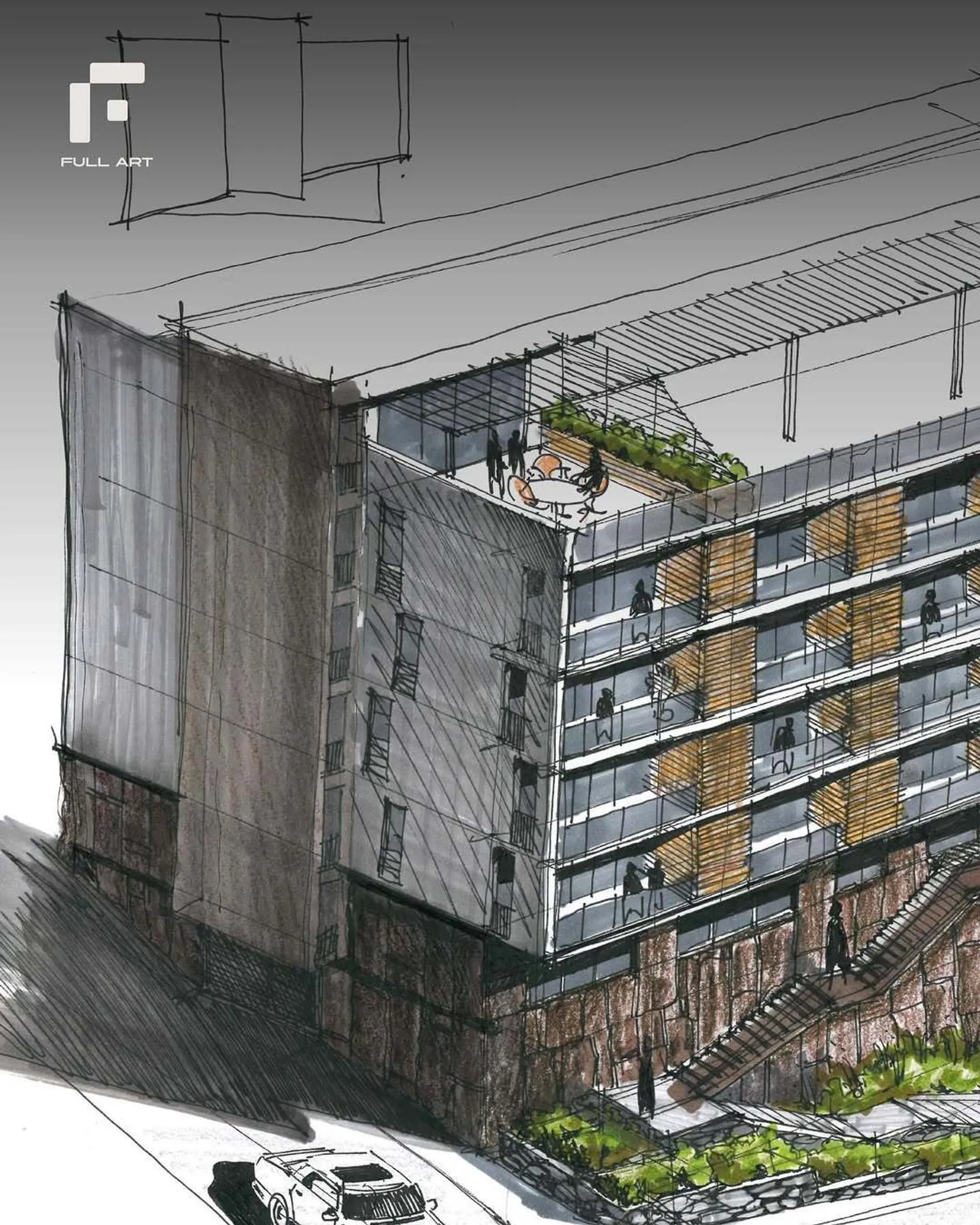 Residential bulding on Hovsepyan Street