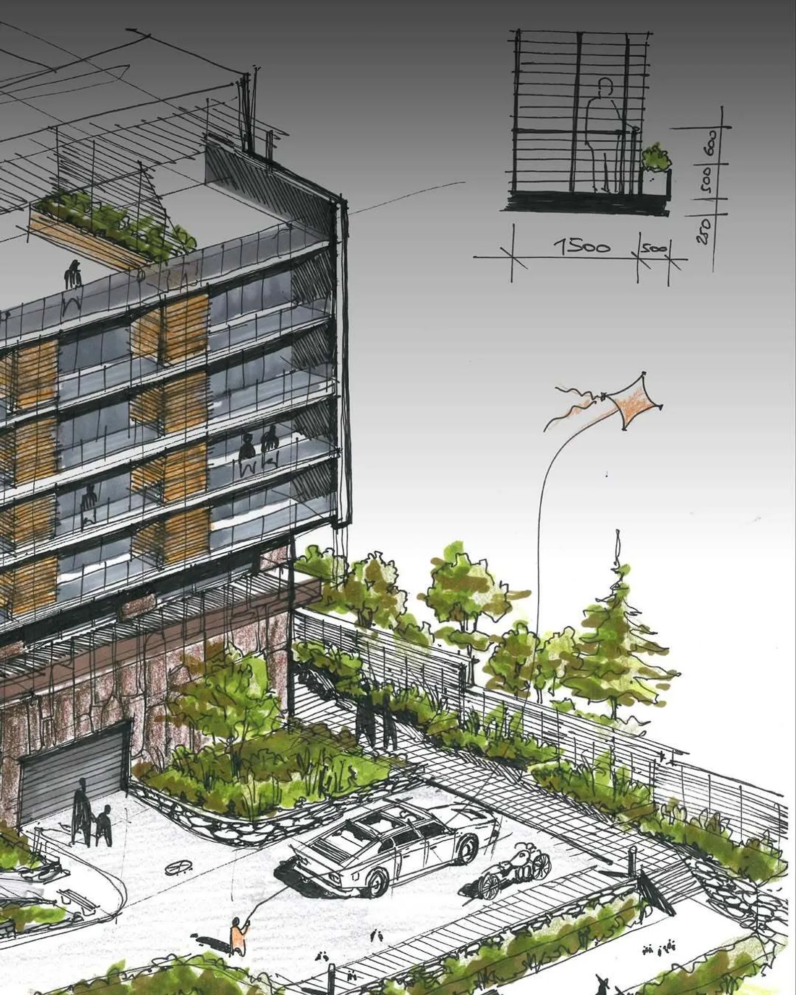 Residential bulding on Hovsepyan Street