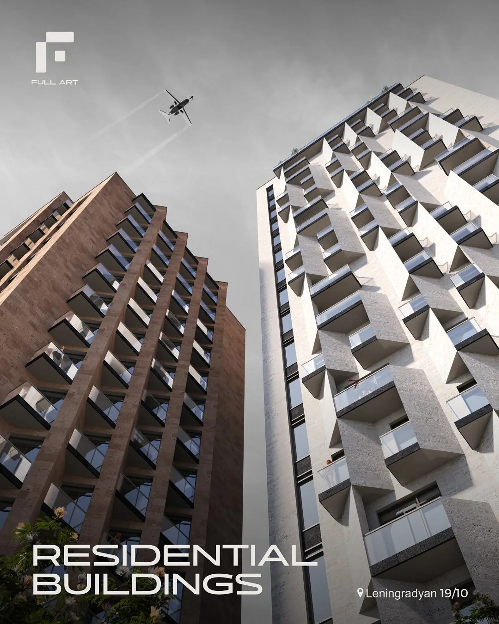 Residential buldings on Leningradyan